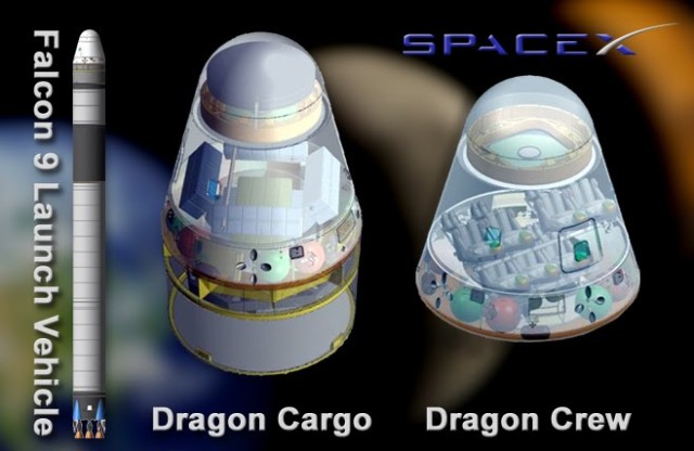 Space X Dragon Capsules and the Falcon 9